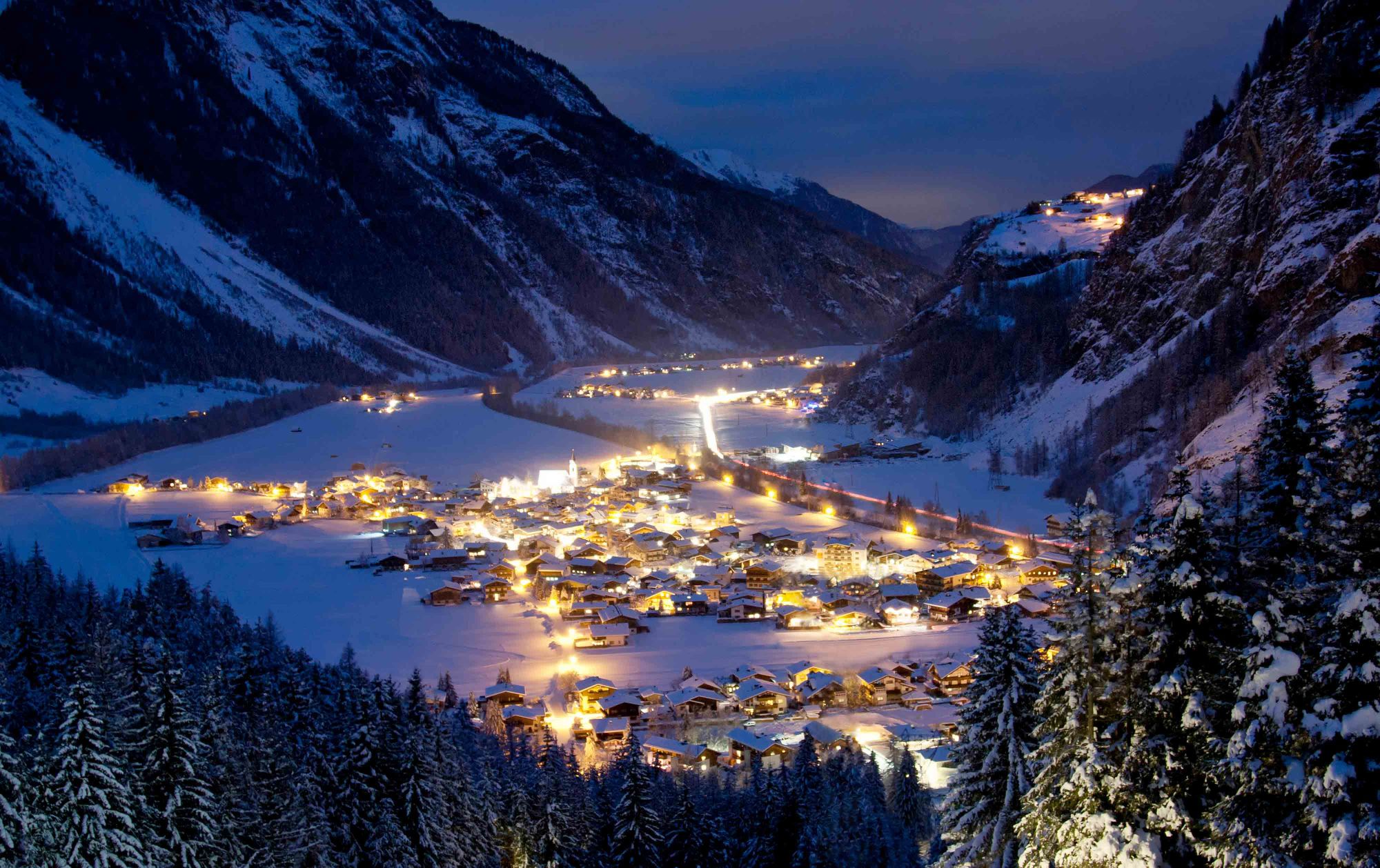 Winter In Langenfeld Tirol Austria